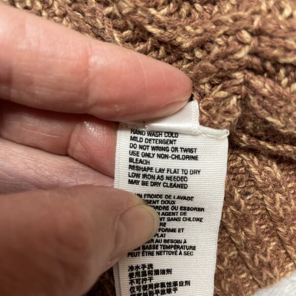 Free People High Hopes Cardigan Womens S Maroon Open Front Ribbed Drop Sleeve - Picture 6 of 9